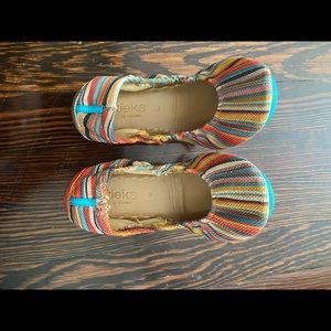 Tieks Sunset Stripe flats